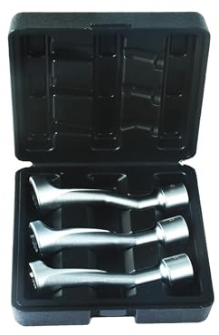 CCLIFE Leitungsschlüssel Set 3-tlg 14-19 mm 1/2 Zoll Einspritzleitung | Offene Spezialschlüssel für Diesel Kraftstoff- und Einspritzleitungen, ideal für KFZ Werkstatt, Wartung und Reparatur.