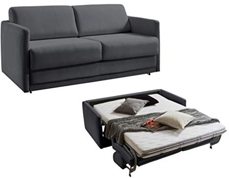 Atlantic Home Collection Schlafsofa LIMONE, hochwertig gepolstert, anthrazit