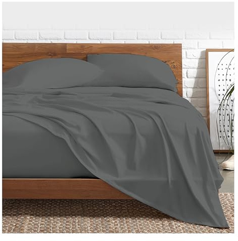 Funky Gadgets Bettlaken für King-Size-Bett, 100 % ägyptische Baumwolle, Fadenzahl 300, luxuriöse Hotelqualität, atmungsaktive Bettwäsche und Leinen, ohne Kissenbezüge (250 x 280 cm)