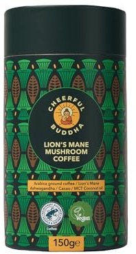 Cheerful Buddha Mushroom Ground Coffee (Lion's Mane Mushroom Blend)