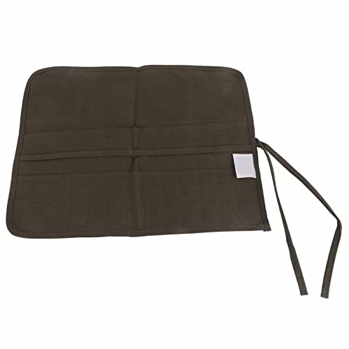 22 Slots Leder Bleistift Etui, Canvas Pencil Roll Wrap Travel Tragbarer Roll Up Bleistift Aufbewahrungsorganisator Halter für Draw Pen Aquarell Ölpinsel