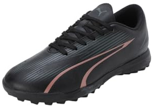 Puma Unisex Youth Ultra Play Tt Jr Soccer Shoes, Puma Black-Copper Rose, 37.5 EU