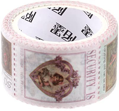 STOBOK 2rollen Vintage Postkarten Aufkleber Mit Nostalgischen Briefmarken Für Scrapbook Tagebuch Und Kreative Bastelprojekte Für Erwachsene