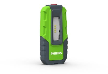 Philips Xperion 3000 Pocket LED-Arbeitsleuchte, kompakte wiederaufladbare Werkstattlampe, Taschenlampe, 300lm