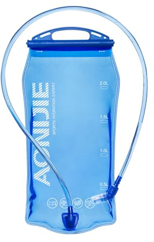 Azarxis Trinkblase 1L 1.5L 2L 3L BPA frei Trinksystem leichte Wasserblase mit Trinkschlauch auslaufsicher Trinkbeutel für Sport und Outdoor Trinrucksack