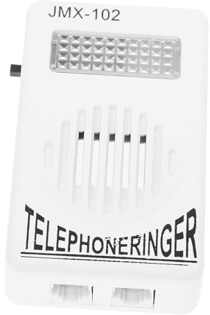 CIYODO Amplificador de Timbre Material Pp Duradero para Teléfono Fijo Blanco Ligero Amplificación de Volumen Adecuado para Mejorar Llamadas Hogar