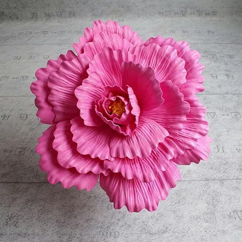 ZFISH 80 cm große künstliche Blumen, Schaumrosen, Hochzeitsdekoration, Rosenblumenwand, Straßenkranz aus Schaum, Dekoration für Partys, Bühnendekoration, künstliche Rose, Rosenrot, 2–80 cm