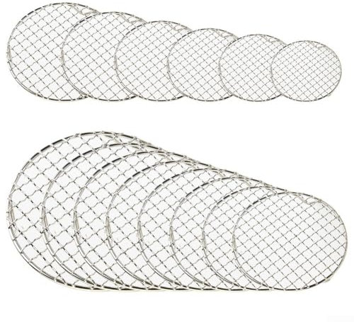 Sturdy Round Cooling Rack, 1 8mm Thick Stainless Wire, Easy to Clean (24cm)
