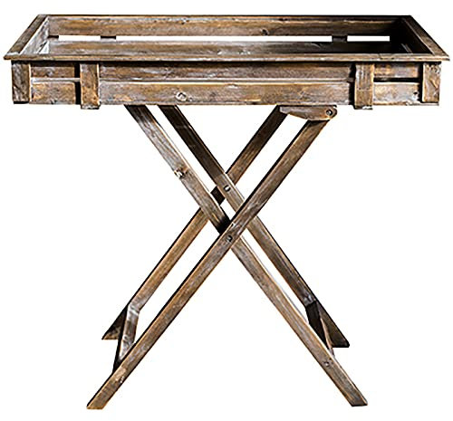 Potting Bench - Foldable Wood Outdoor Work Station Table for Patio Garden, Greenhouse, Backyard, Porch, and Balcony - Gardening Workbench
