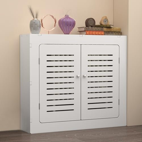 Riscaldamento copertura del radiatore, Copritermosifone moderno, Mensola per pensile in PVC Impermeabile, Bella E Traspirante, Struttura A Mortasa E Tenone, per Ufficio, Hallway Living Room(70x80x25cm