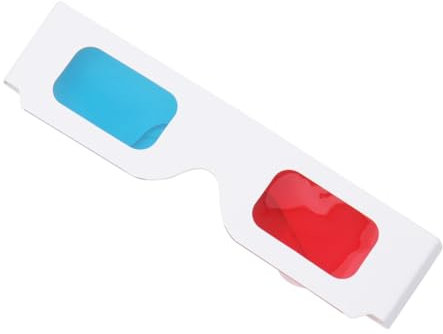 Uonlytech 10pièces Lunettes Papier Anaglyphes Lot pour Films Et Légères Et Réutilisables Design Confortable