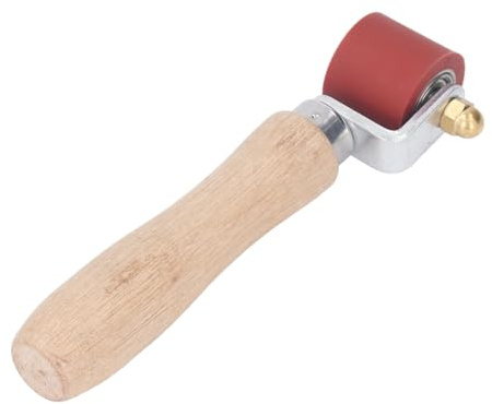 Culnflun Silicone Seam Roller, Heat Resistant 260°c Wallpaper Seam Roller, 28mm*32mm Laminate Roller for PVC Welding Tool Red