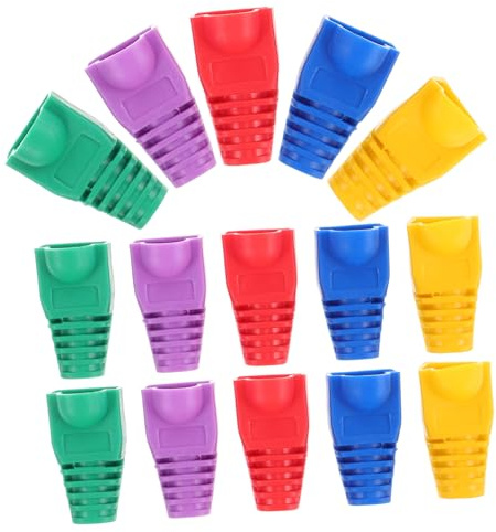 HOMSFOU 50pièces Gaine De Rangement pour Câbles Et Gestion des Câbles Protections pour Connecteurs Ethernet Et Capuchons pour Connecteurs Housse De Gaine pour