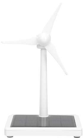 CVUTOVO Solarbetriebene DIY Windmühle Modell Langlebiges Pinwheel Pädagogisches Wissenschaftsspielzeug für Fördert Kognitive Fähigkeiten Kompakt und Tragbar für Schreibtisch und Garten