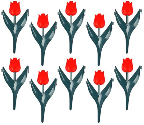 Cercado para Parterres - 10 Piezas Borde Decorativo de Jardín | Decoración para Huerto Patio Jardín Trasero Granja y Horticultura