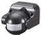 conecto Infrarot Bewegungsmelder innen+außen Aufputz Wand LED 180° schwenkbar neigbar IP44 Dämmerungssensor (2er Set), schwarz