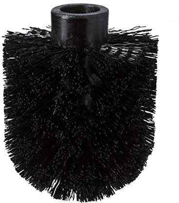 Tiger WC-Bürstenkopf, Ersatzbürste aus Kunststoff, Schwarz, passend für verschiedene Serien der Marke Tiger