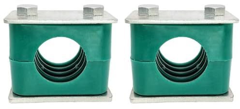 Morsetto per tubo idraulico 2 pezzi morsetti per tubi in plastica standard metrico per tubi con diametro esterno di 32 mm