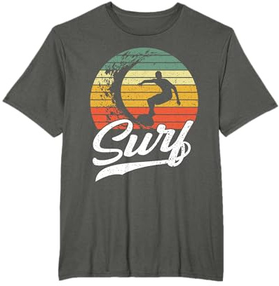 Surfer Surfen Vintage Surfing Retro Surf Geschenk T-Shirt