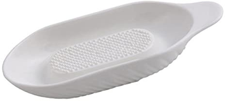 Cabilock Molinillo De Barro Rallador De Ceramica Plato para Rallar Plato Rallador De Jengibre Machucador Placa Trituradora De Ajo Cerámico Abrasivos De Múltiples Fines Bebé Cerámica