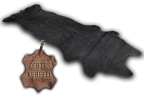 unendlich schoen - Echter Kuhfell Teppich klein, Made in Germany, geruchsneutral, Rinderfell ideal für Wohnzimmer Esszimmer Flur