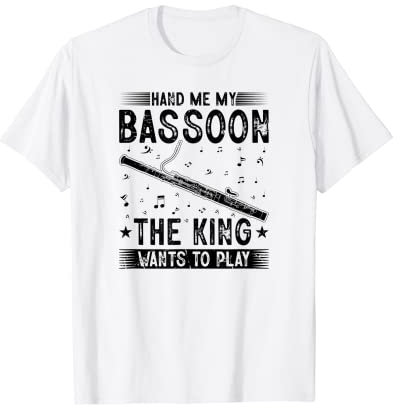 Fagott Instrument Männer Jungen Fagott Spieler T-Shirt