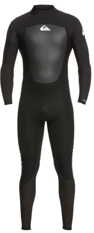 Quiksilver Traje de Neopreno con Cremallera Trasera 3/2 Prologue BZ FLT Hombre Negro LS