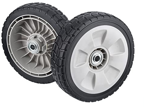 2 pezzi Ruota Posteriore da 8 Pollici per Tosaerba Adatta per Honda 42710-VE2-M01ZE 42710-VE2-M02ZE HRR216K6 (Senza Ingranaggio di Trasmissione)