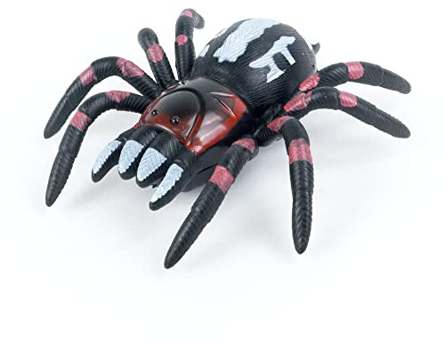 FLYPOP'S - Spinne - Witze - 031834 - Braun - Kunststoff - Kinder - Halloween - Scherzartikel - Kriechende Spinne - 9 cm x 9 cm - Ab 3 Jahren