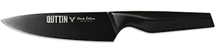 Quttin | Cuchillo Chef Black Edition 16 cm Acero Inoxidable – Cuchillo Chef Diseño Ergonómico y Profesional