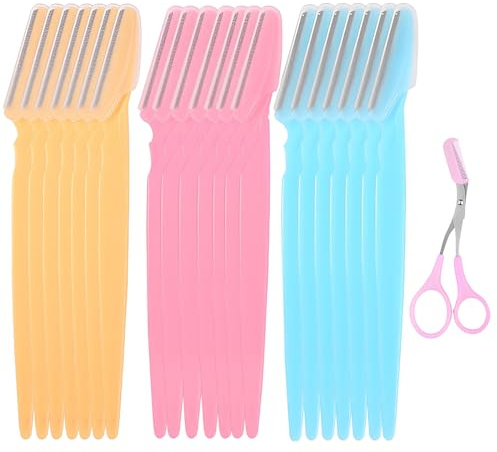Eyebrow Razors,Portable Eyebrow Trimmer with Precision Cover - Safe Blade Quality,Unique Design,Easy to Carry - Suitable for Women and Men (24 PCS)