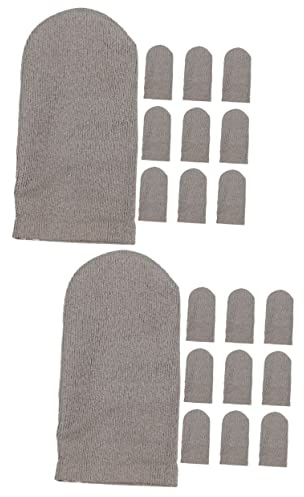 BESTonZON 20 Stk Fingerschutz Touchscreen-Handschuhe Fingerärmel Touchscreen-Spiel Fingerabdeckung Daumen Ärmel rutschfest Kondom Fingerbett Handy Nylon