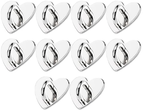 Soporte para Anillo De Teléfono - 10 Soportes Bonitos Y Duraderos para Funda De Teléfono, En Forma De Corazón | Lindos Anillos De Teléfono Celular para La Parte Posterior del Teléfono para Te