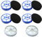 DAODEFUL Vacuum Cleaner Filter Replacement Parts for Kärcher VC 3 Multi-Cyclone Vacuum Cleaner - 2 HEPA Filters & 4 Dust Container Filters with 4 Special Foam - Pack