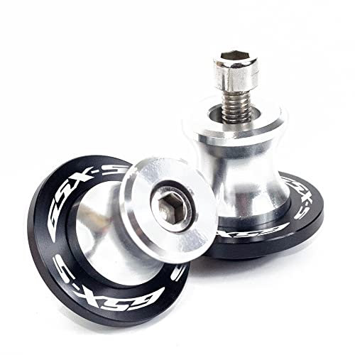 YULEGUDI Schwingenschutz Montageständer Für Suzu&ki GSX-S750 GSX S750 GSX-S 750 GSXS750 2011-2022 M8 Schwinge Spool Slider Ständer Schrauben Motorrad Zubehör Teile(Silver)