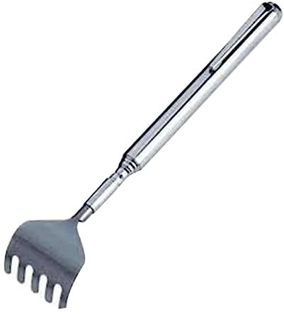 SEWOART Telescopischer Ausziehbarer Rückenkratzer Aus Flexibel Tragbar Und Langlebig Für Männer Und Bis Silberfarben