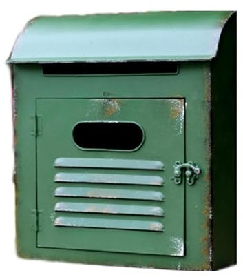 Wall-Mount Mailbox Wall Mounted Post Box Wall-Mount Mailboxes Post Box Mailbox Country Life Mailbox Wall Mount Letterbox Drop Antique Style Rustic Garden Accessories Unique