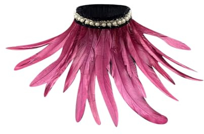 Federschal Damen Gothic Federkragen Federboa Kostüm Pfauenfedern Pfau Kostüm Federumhang Kostüm Federn Feder Kostüm Gothic Kleidung Schwarz Federkragen Feder Cape