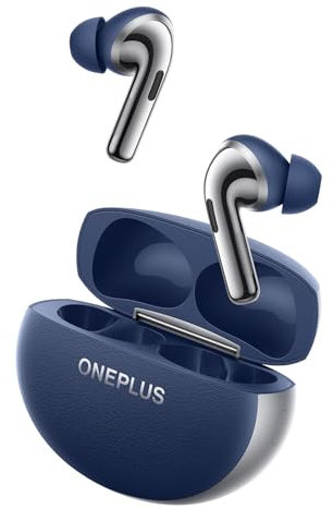 OnePlus Buds Pro 3 Wireless Earbuds, Dual Drivers in-Ear Buds, Dual DACs, Dynaudio EQs, Up to 50dB Adaptive Noise Cancellation, Up to 43Hrs Battery (Sapphire Blue)