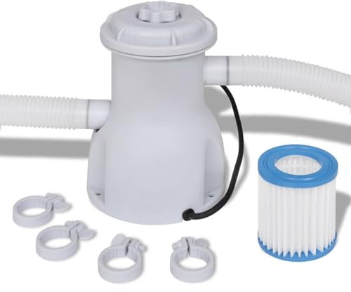 Bomba de filtro para piscina, ShGaxin Depuradora Piscina, Manguera Depuradora, Motor Depuradora Piscina 300 gal/h