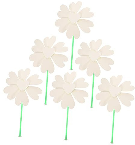 TOYANDONA 6stücke Teiliges DIY Papierwindrad Zum Ausmalen Unfertige Windräder Für Junge Mädchen Zum Bemalen Mit Farben Oder Stiften Partygeschenke Bastelset Für Junge Mädchen