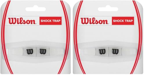 Wilson Shock Trap Tennis Racket Vibration Dampener, CLEAR/BLACK