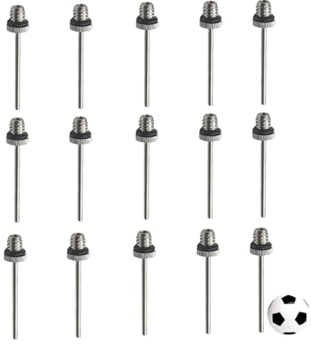 15 Stück Ballpumpen Aufblasnadel, Ballpumpennadeln für Sportbälle, Ventilnadeln für Ballpumpe, Ballnadel für Fußball, Handball, Basketball, Volleyball, Wasserball, Gymnastikball