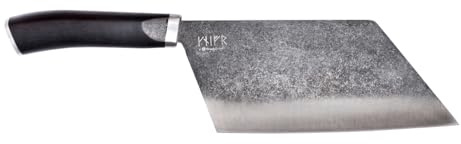 Crushgrind VIKING Kattegat Chopper Messer 22 cm | Küchenmesser aus Edelstahl mit Holzgriff | Zum Hacken, Schneiden & Zerkleinern | Kochmesser für Gemüse, Obst, Fisch & Fleisch | Hackbeil