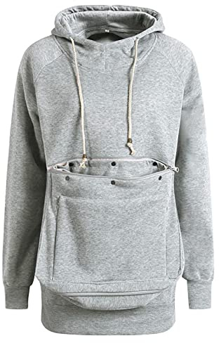 Uwdiohq Felpa Donna con Zip E Cappuccio Tuta Cotone Leggera Firmata Allattamento Felpe Nere Vintage Shark Hoodie da Firmate Oversize Cerniera in Maglia Lunga Pelosa Gatto Rosa Eleganti Taglie Forti