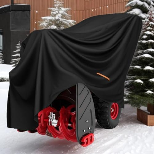 Cubierta impermeable para soplador de nieve hecha de tela Oxford resistente que proporciona protección contra la nieve, la lluvia, los desechos UV del polvo, compatible con la mayoría de los