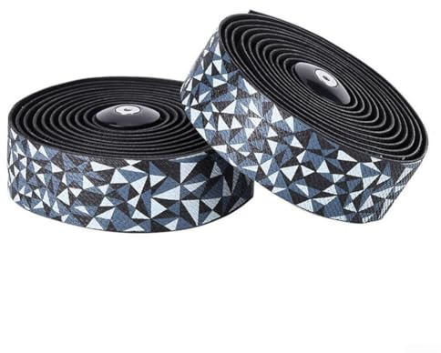 Lenkerband-Set für Rennräder aus PU- und EVA-Materialien, stoßdämpfend und rutschfest (schwarz-grau)