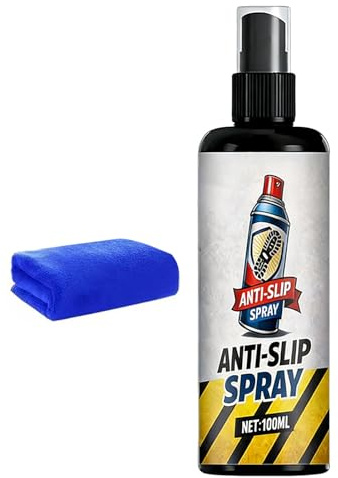 Court Grip skospray, skoförstärkare med hög dragkraft, 12 x 3 cm flaska med snabbtorkande formel, halkfri polymersulförstärkning, professionell stil