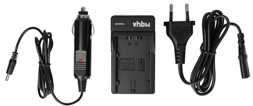 vhbw caricabatterie compatibile con Panasonic NV-DS35, NV-DS37, NV-DS38, NV-DS55, NV-DS60 batterie di fotocamera videocamera DSLR