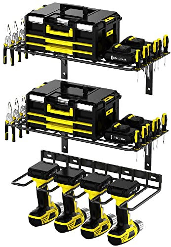 ENONCI Power Tool Organizer Wall Mount, Adjustable Design Garage Organization